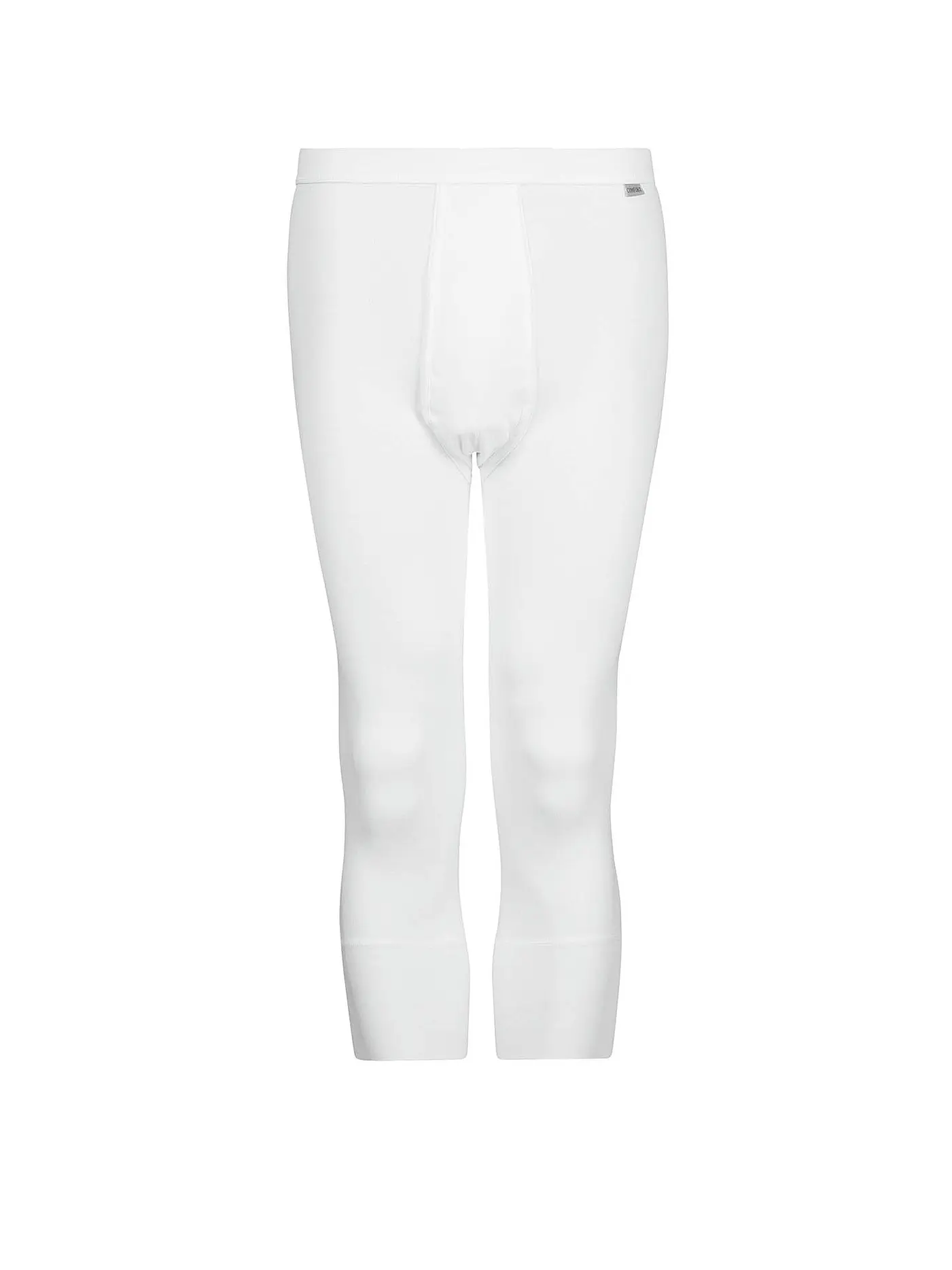 HUBER | Unterhose 3/4 mit Eingriff "Comfort" (Marine) | weiss
